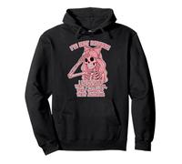 Not Demure ADHD Skeleton Funny Sarcastic Women Pullover Hoodie