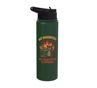 Not Diagnosed But Something is Wrong Mental Health Stainless Steel Insulated Water Bottle