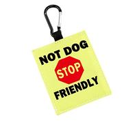 Not Dog Friendly/Do Not Distract Alert Hanging Patch Caution Stop Dog Alert Hanging Patches Nervous Dog Hanging Dog Alert Patches (Dog Friendly-L)