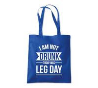 Not Drunk Its Leg Day Gym Tote Shopping Bag 10 Litres Capacity 42 x 38cm