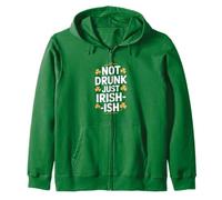 Not Drunk Just Irish Ish St Patricks Humor Zip Hoodie