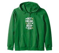 Not Drunk Just Irish Ish St Patricks Humor Zip Hoodie