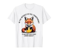 Not Easy Peasy Lemon Squeezy Funny Fox T-Shirt