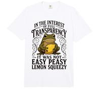 Not Easy Peasy Lemon Squeezy Funny Frog Meme Burnout Comfort Colors Adult Heavyweight T-Shirt