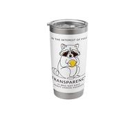 Not Easy Peasy Lemon Squeezy Funny Minimalist Raccoon Stainless Steel Insulated Tumbler