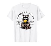 Not Easy Peasy Lemon Squeezy Funny Raccoon T-Shirt