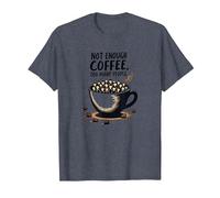 Not Enough Coffee Too Many People Funny Introvert T-Shirt, Men, Heather Blue, M