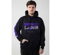 Not Enough Space - Comic Eye - Hoodie - black - M - 50% Cotton, 50% Polyester,Sweat M