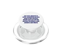 Not Even Allowed To Write Something Wrong Sarcastic Quote PopSockets PopGrip for MagSafe