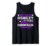 Not Every Disability is Visible Purple Ribbon Fibromyalgia Tank Top