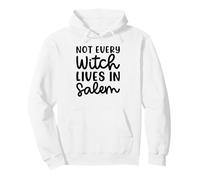 Not Every Witch Lives In Salem Halloween Spooky Cute Funny Pullover Hoodie