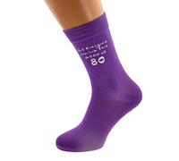 Not Everyone Can Look This Good at 80 Printed on PURPLE Womens Socks for 80th Birthday Present for 2018