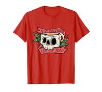 Not Everyone's Cup of Tea Skull Coffee Cup Self Care Love T-Shirt, Men, Red, Medium