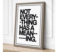 Not Everything Has Meaning Canvas Wall Art Print 18x12 Inch (46 x 30 cm)