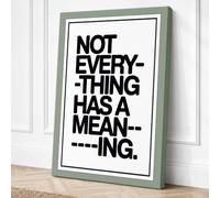 Not Everything Has Meaning Canvas Wall Art Print 18x12 Inch (46 x 30 cm)