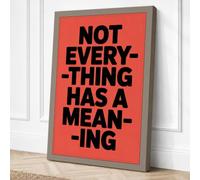 Not Everything Has Meaning Canvas Wall Art Print 30x20 Inch (76 x 51 cm)