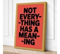 Not Everything Has Meaning Canvas Wall Art Print 30x20 Inch (76 x 51 cm)