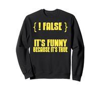 Not False It's Funny Because It's True Boolean Dev Sweatshirt