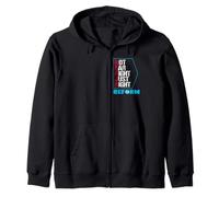 Not Far Right Just Right - Reform UK Patriotic Political Zip Hoodie