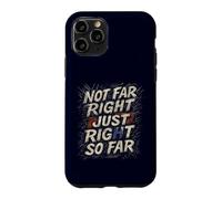 Not Far Right Just Right So Far Retro Political Case for iPhone 11 Pro
