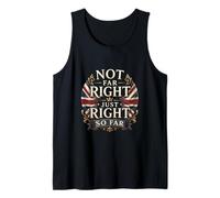 Not far Right just Right so far - Vintage Retro Style Tank Top