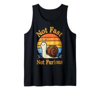 Not Fast Not Furious Cute Snail Design for Animal Lovers Tank Top