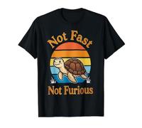 Not Fast Not Furious Turtle Pace Retro for Nature Lovers Value Graphic T-Shirt