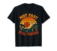Not Fast Still Furious Snail Retro Slow Animal Humor T-Shirt