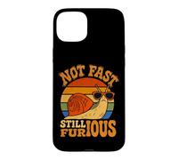Not Fast Still Furious Snail Sunglasses Sarcastic Humor Joke Case for iPhone 15 Plus