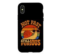 Not Fast Still Furious Snail Sunglasses Sarcastic Humor Joke Case for iPhone X/XS