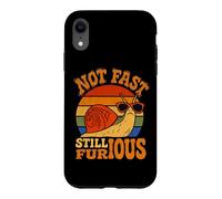 Not Fast Still Furious Snail Sunglasses Sarcastic Humor Joke Case for iPhone XR