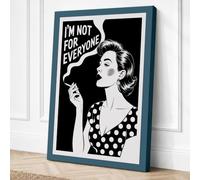 Not For Everyone Retro Canvas Wall Art Print 18x12 Inch