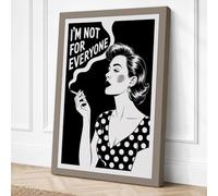 Not For Everyone Retro Canvas Wall Art Print 18x12 Inch