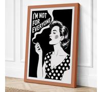 Not For Everyone Retro Canvas Wall Art Print 24x16 Inch