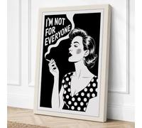 Not For Everyone Retro Canvas Wall Art Print 24x16 Inch