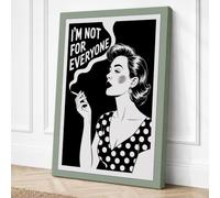 Not For Everyone Retro Canvas Wall Art Print 30x20 Inch