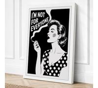 Not For Everyone Retro Canvas Wall Art Print 36x24 Inch