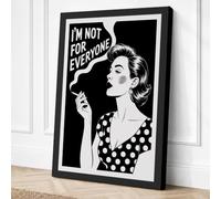 Not For Everyone Retro Canvas Wall Art Print 36x24 Inch