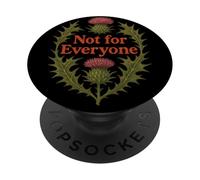 Not for Everyone Thistle Floral Design Vintage PopSockets Adhesive PopGrip