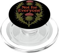 Not for Everyone Thistle Floral Design Vintage PopSockets PopGrip for MagSafe