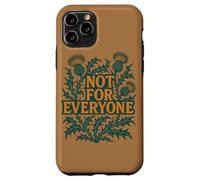 Not for Everyone Thistle Floral Design Vintage Style Case for iPhone 11 Pro