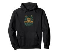 Not for Everyone Thistle Floral Design Vintage Style Pullover Hoodie