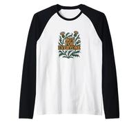 Not for Everyone Thistle Floral Design Vintage Style Raglan Baseball Tee