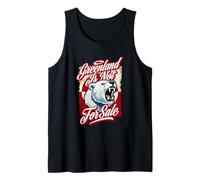 Not for Sale Denmark Greenland Flag with A Mighty Polar Bear Tank Top