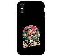Not Fragile Ferocious Funny Empowered Senior Case for iPhone X/XS