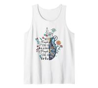 Not Fragile Like A Flower Fragile Like A Bomb Sign Language Tank Top