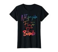 Not fragile like a flower fragile like a bomb watercolor tee T-Shirt