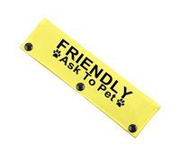 Not Friendly Ask To Pet Dog Lead Give Me Space Dog Leash Wrap Rescue Dog Lead Cover (FRIENDLY Ask To Pet sleeves)