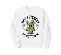 Not Friendly Do Not Touch Angry Cactus Humor Sweatshirt