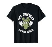 Not Friendly Do Not Touch Angry Cactus Humor T-Shirt